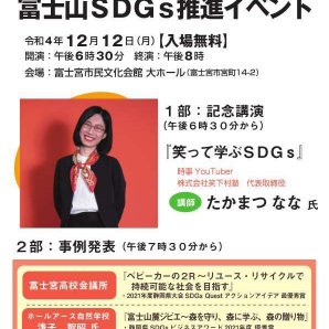 市制施行80周年記念事業「富士山SDGs推進イベント」